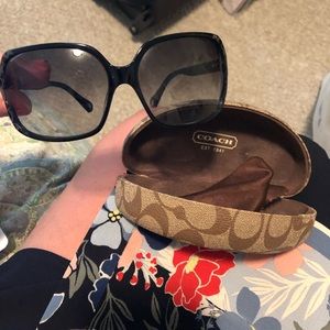 Black coach Sofia sunglasses